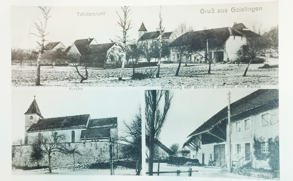 Postkartenansicht von Geißlingen