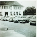 Autoweihe auf dem Schulhof. Zirka 1965