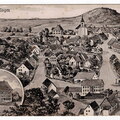 Gezeichnete Postkarte