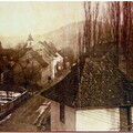 Blick vom Rebstock mit Musikhüüsli und Hauptstrasse